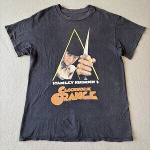 Vintage A Clockwork Orange Movie Men’s Tshirt S Stanley Kubrick Alex Cult Faded